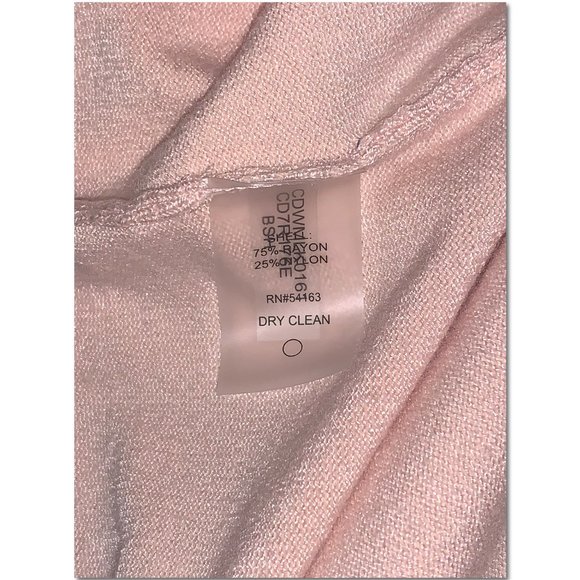 Calvin Klein Bell Sleeve Open Cardigan Sweater Light Pink Size XL NWT - Picture 7 of 7